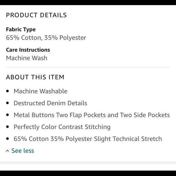 Working Title Denim Distressed Jacket Size Large - Picture 11 of 16